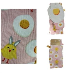 NWT Fried Egg Towel Mitt & Pot Holder Set